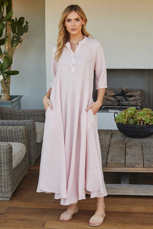 Darla Maxi Linen Dress - Image 5