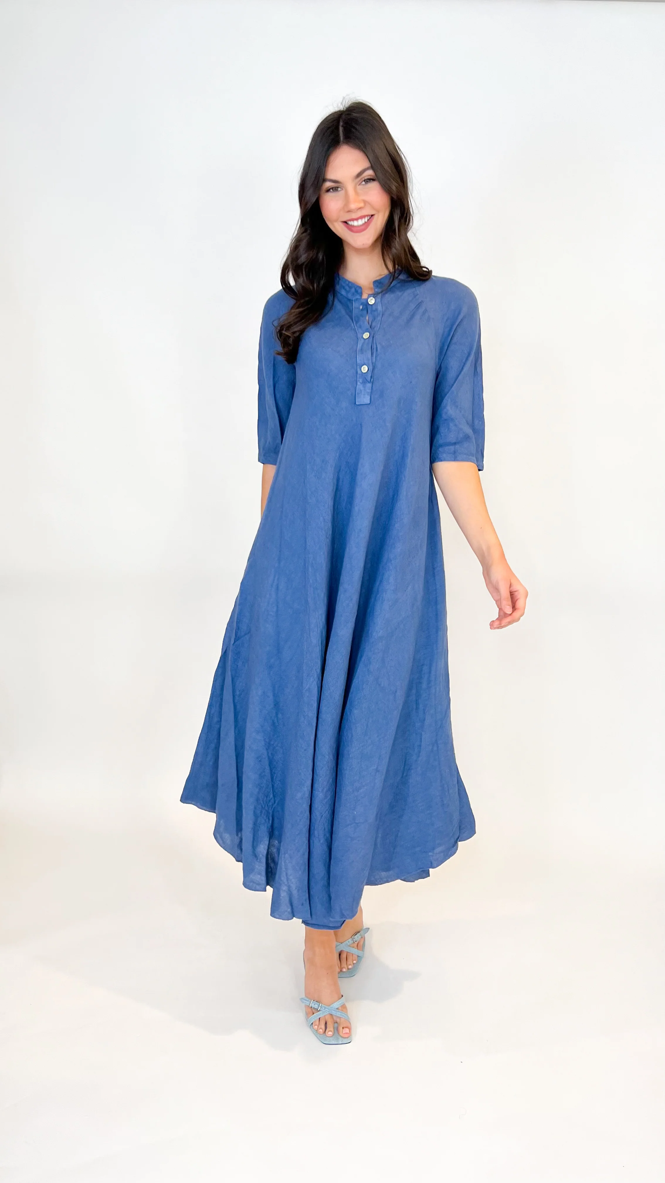 Darla Maxi Linen Dress - Image 8