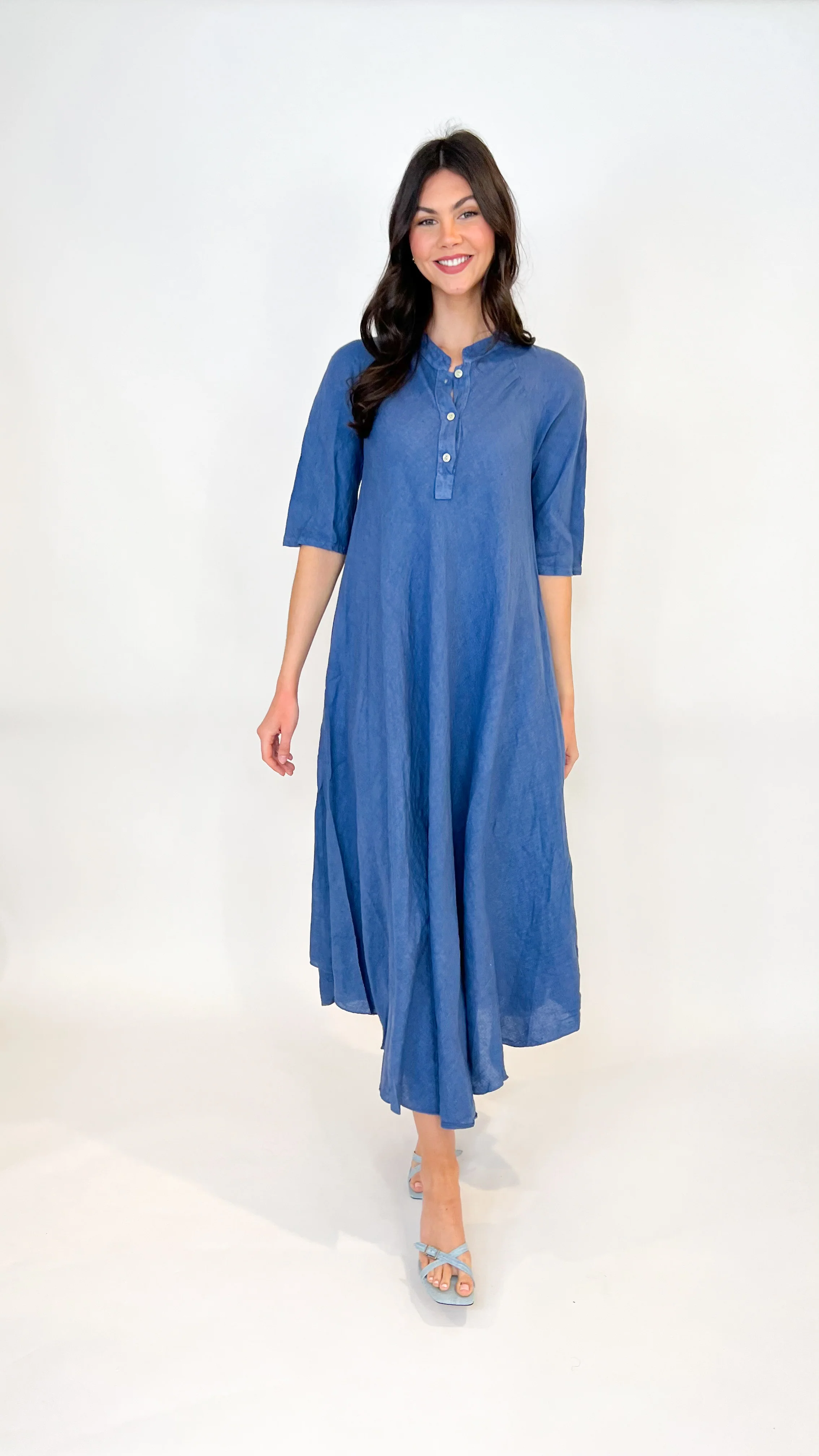 Darla Maxi Linen Dress - Image 9