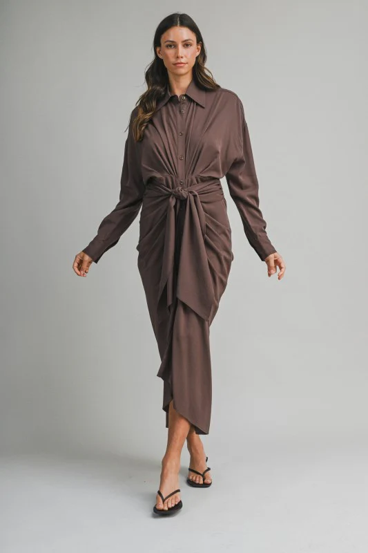 Malibu Dress Tencel Long Sleeve - Image 10