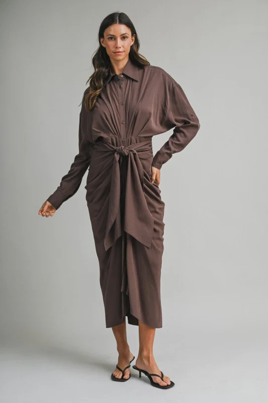 Malibu Dress Tencel Long Sleeve - Image 11