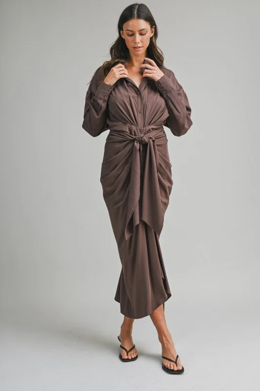 Malibu Dress Tencel Long Sleeve - Image 12