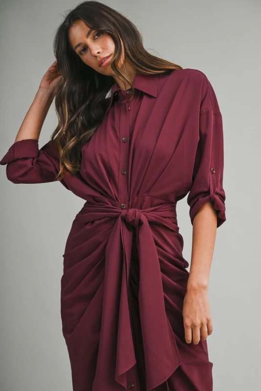 Malibu Dress Tencel Long Sleeve - Image 2