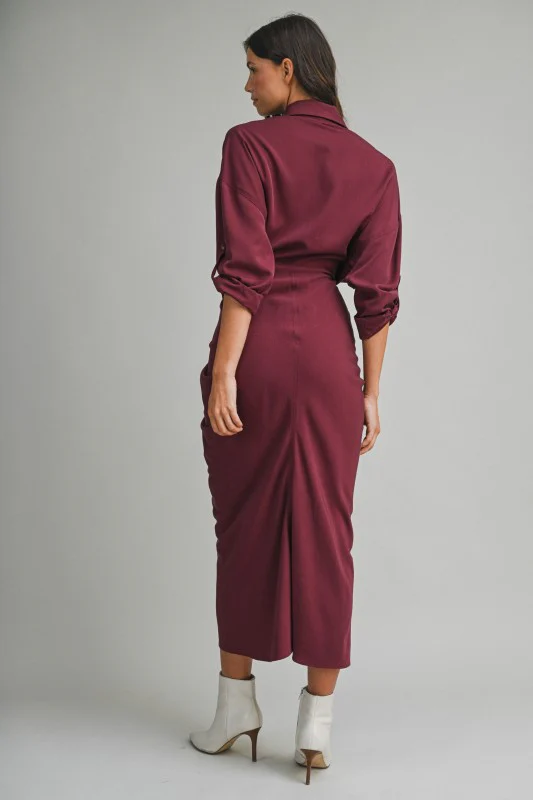 Malibu Dress Tencel Long Sleeve - Image 3