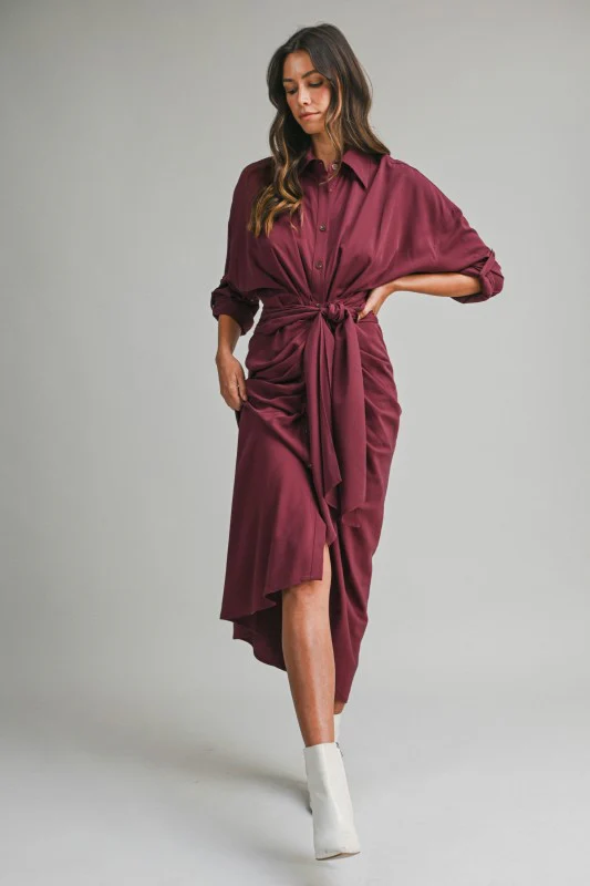 Malibu Dress Tencel Long Sleeve - Image 4