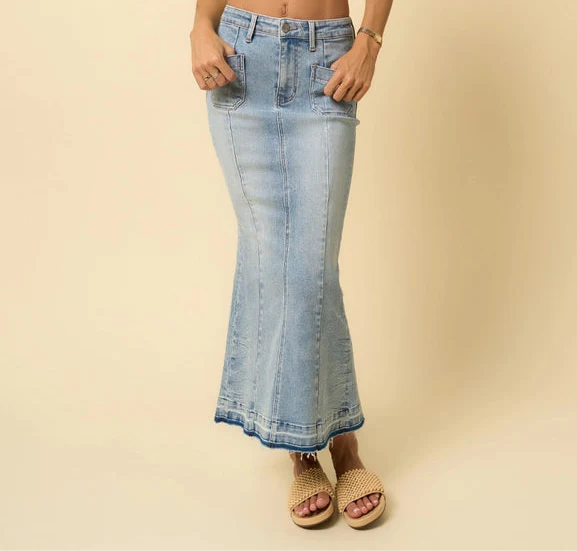 Forever Maxi Denim Skirt - Image 4