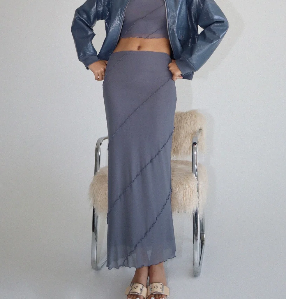 Not Meshing Around Maxi Skirt - Image 8