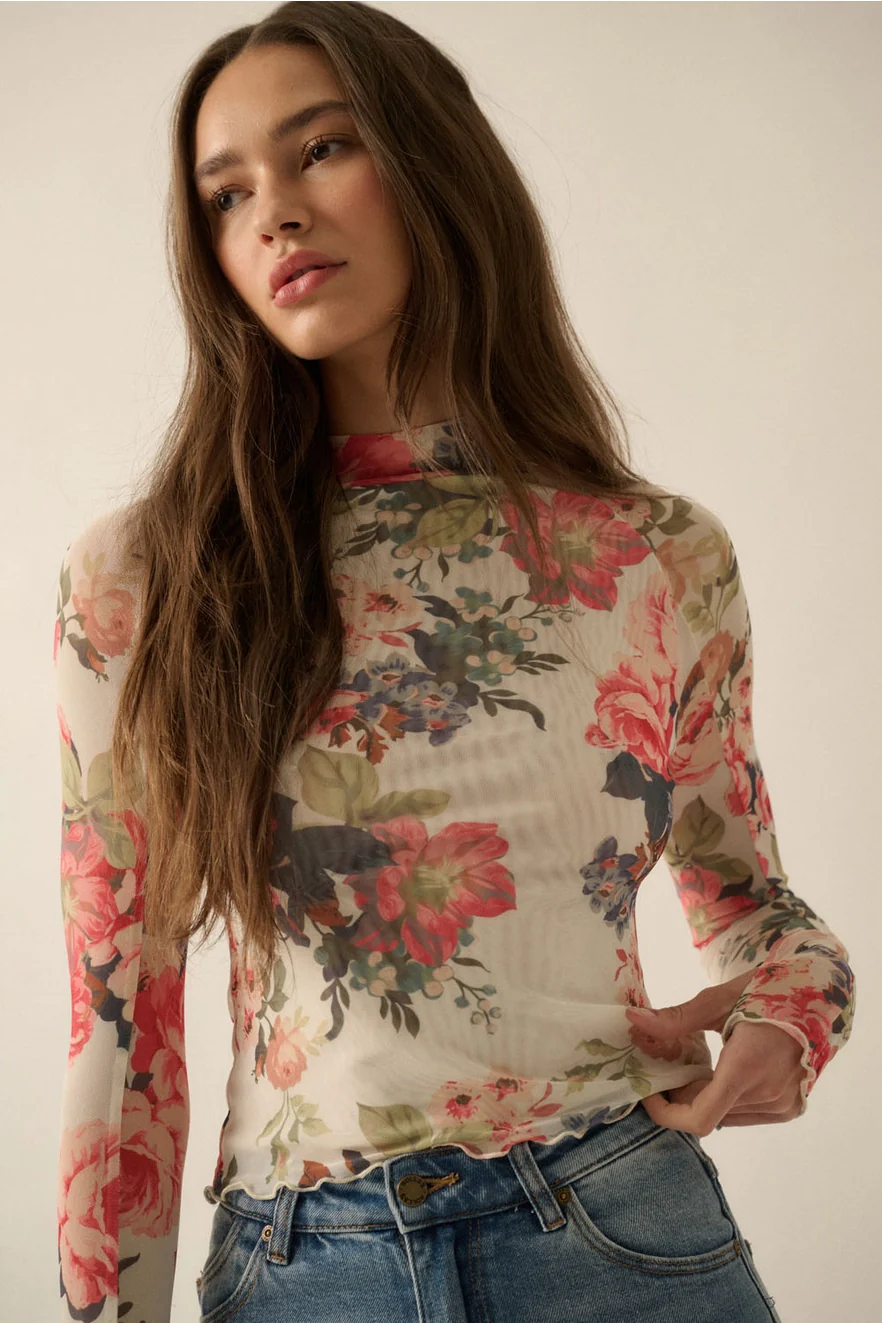Bring It Back Floral Top - Image 3