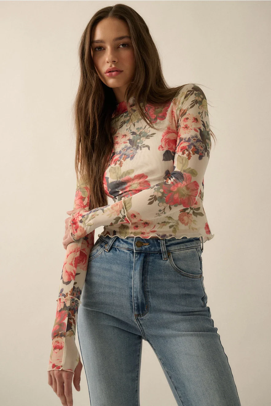 Bring It Back Floral Top - Image 7
