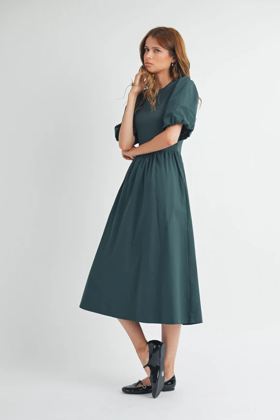 Penelope Puff Sleeve Dress - Image 3