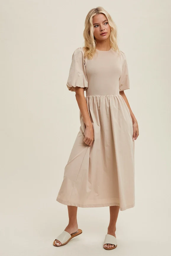 Penelope Puff Sleeve Dress - Image 5