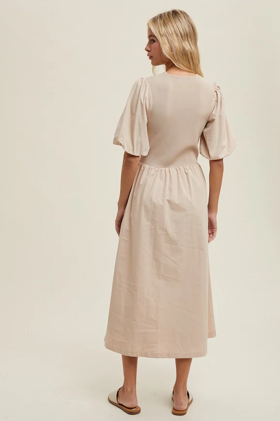Penelope Puff Sleeve Dress - Image 7