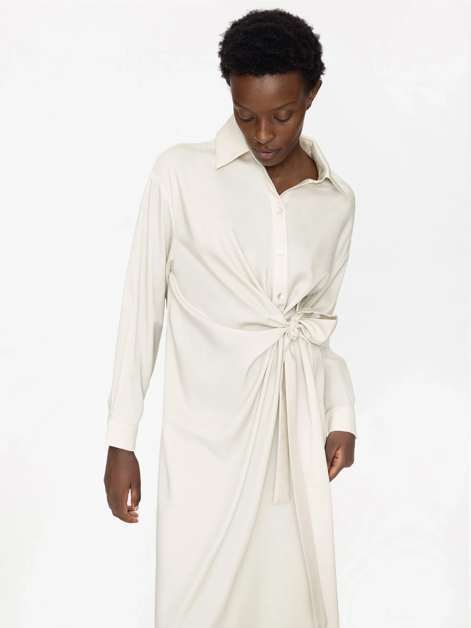 Pure Knotted Midi Dress - Image 5