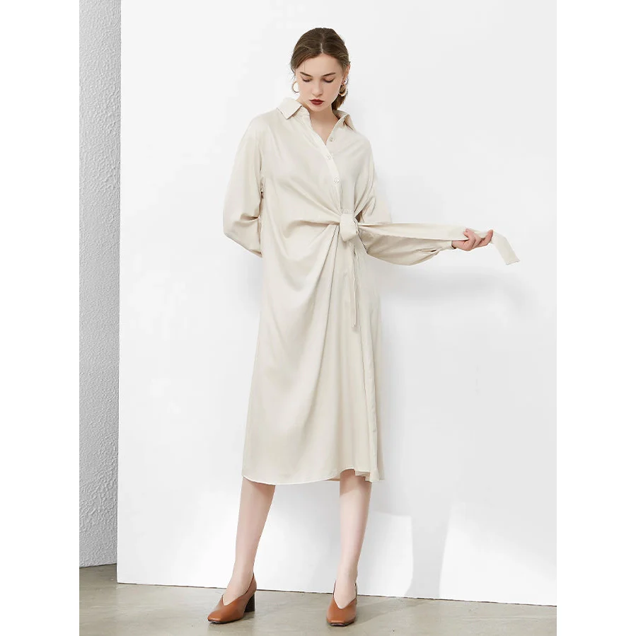 Pure Knotted Midi Dress - Image 7