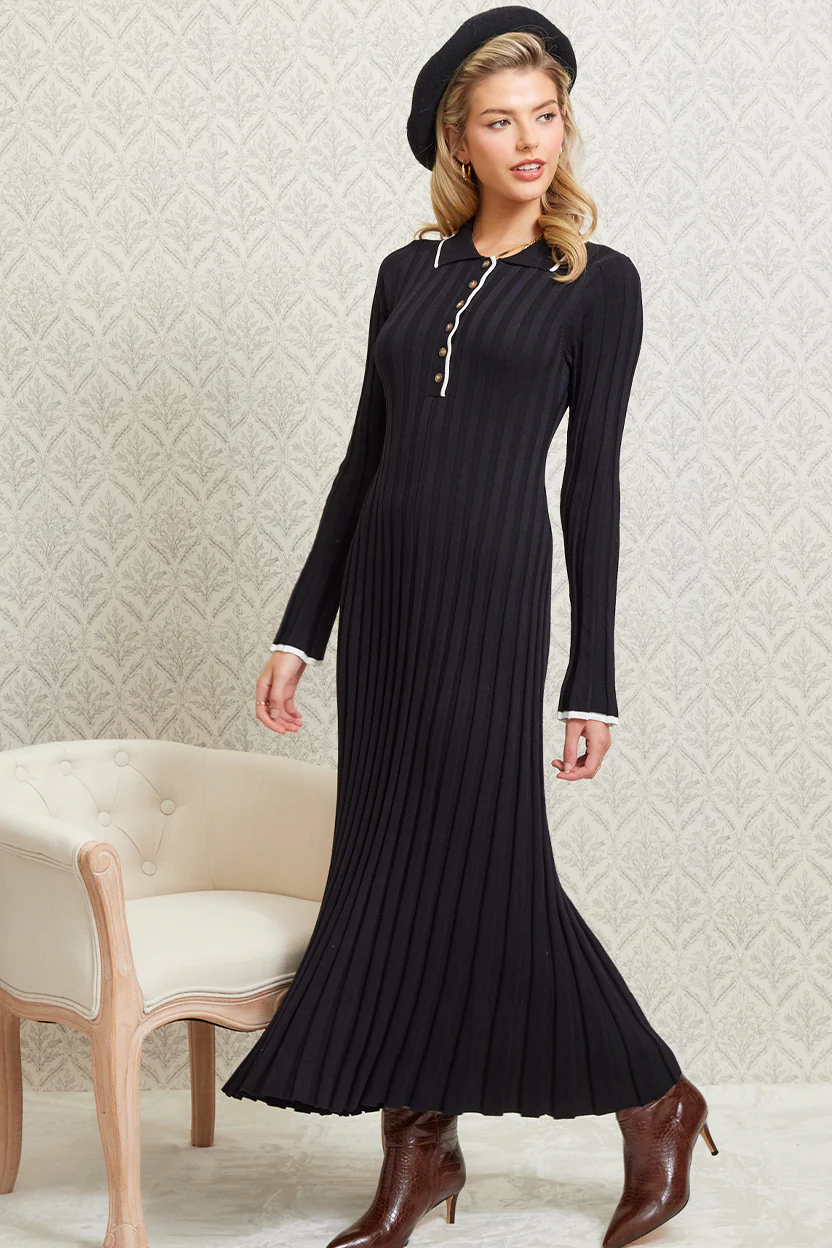 All In Maxi Ribbed Dress - Image 2