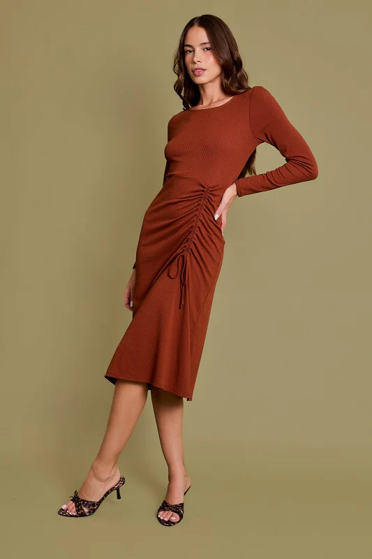 Roxy Ruched Dress - Image 3