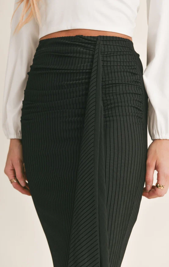 Royal Ruched Midi Skirt - Image 6