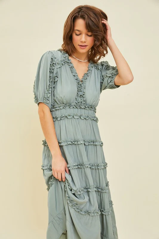 Raya Ruffle Dress - Image 2