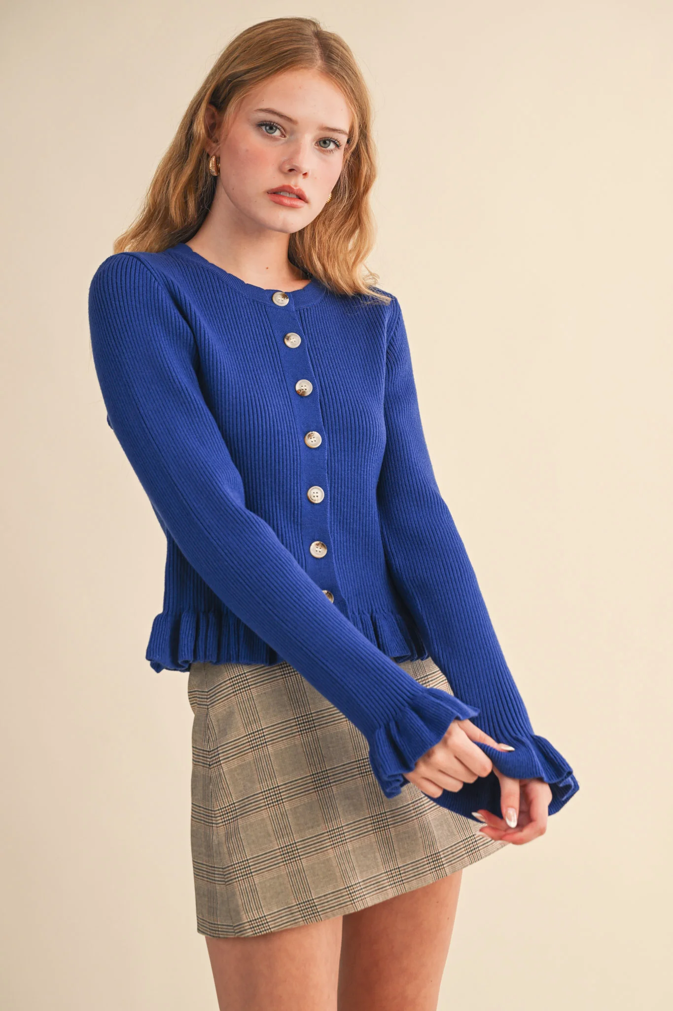 Raya Ruffle Hem Sweater - Image 2