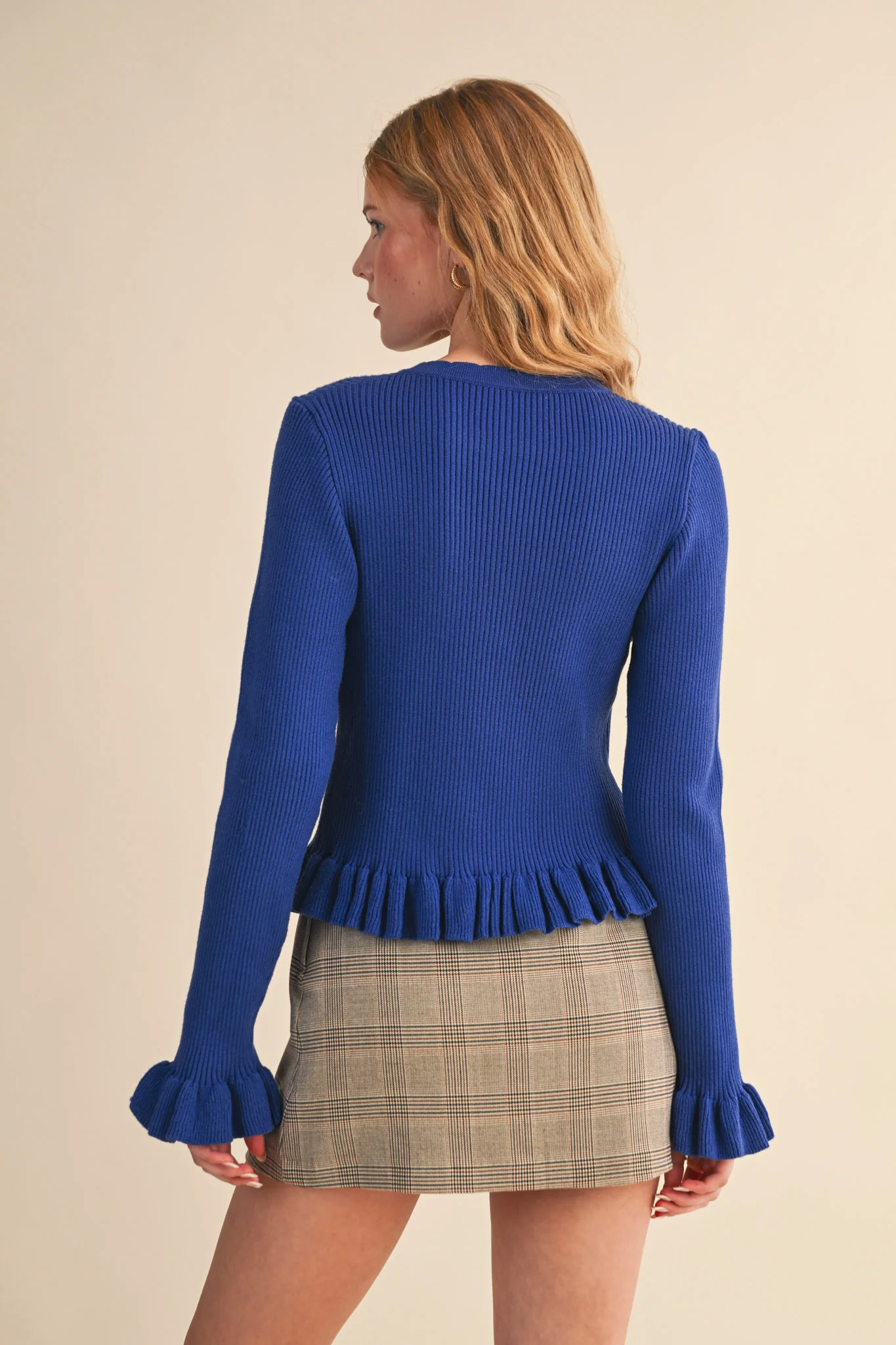 Raya Ruffle Hem Sweater - Image 3