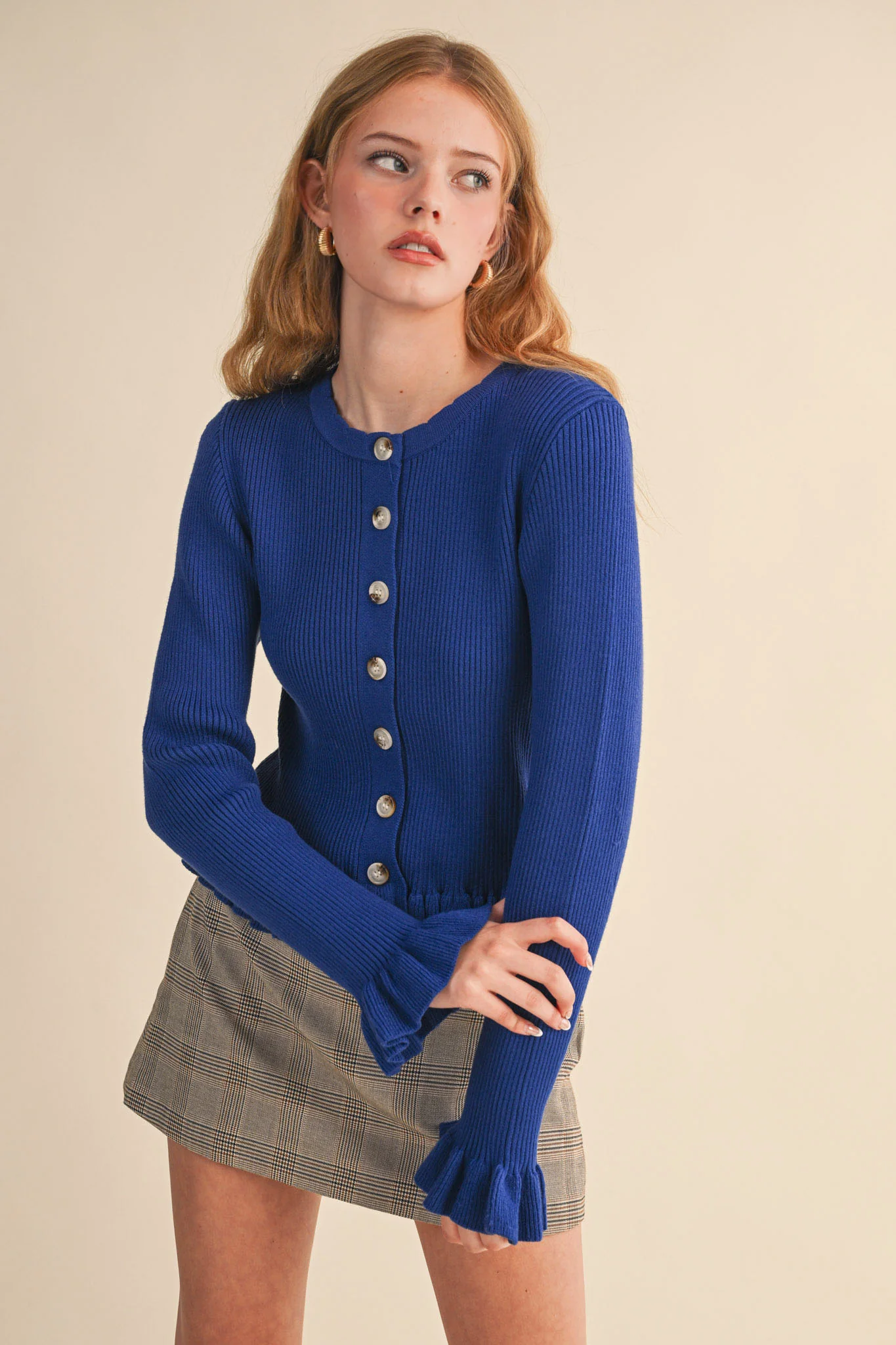 Raya Ruffle Hem Sweater - Image 4