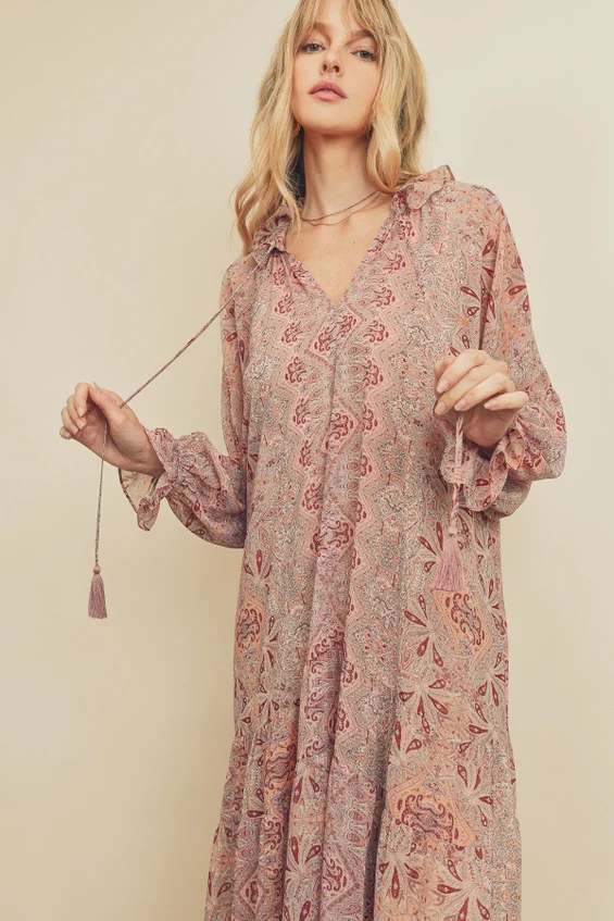 Raya Ruffle Boho Dress - Image 2