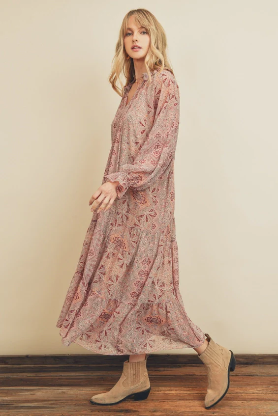Raya Ruffle Boho Dress - Image 3