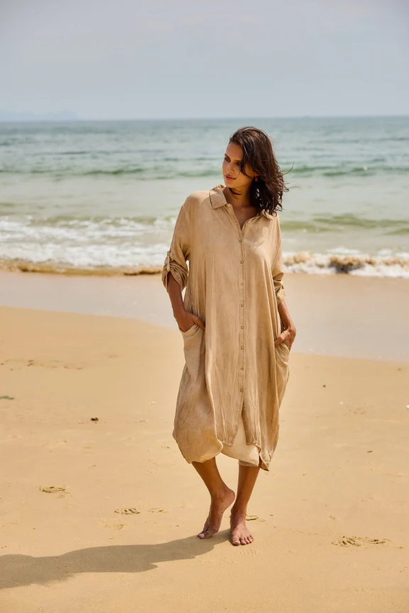 Sunshine Button Down Dress