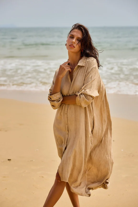 Sunshine Button Down Dress - Image 3