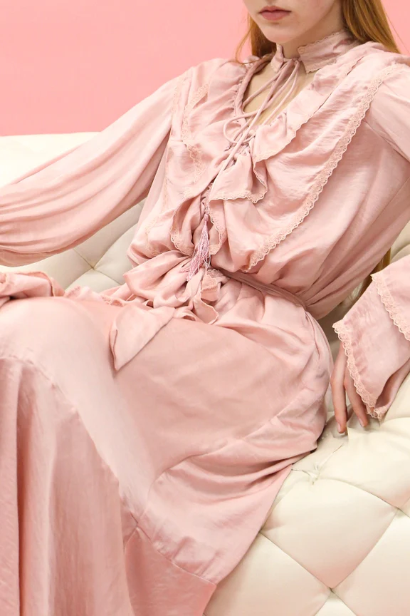 Rose Ruffled Dress - Image 2