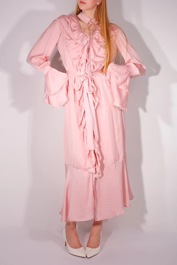 Rose Ruffled Dress - Image 4