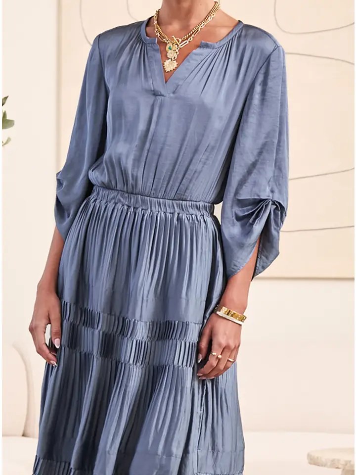 Vivian Satin Dress - Image 3