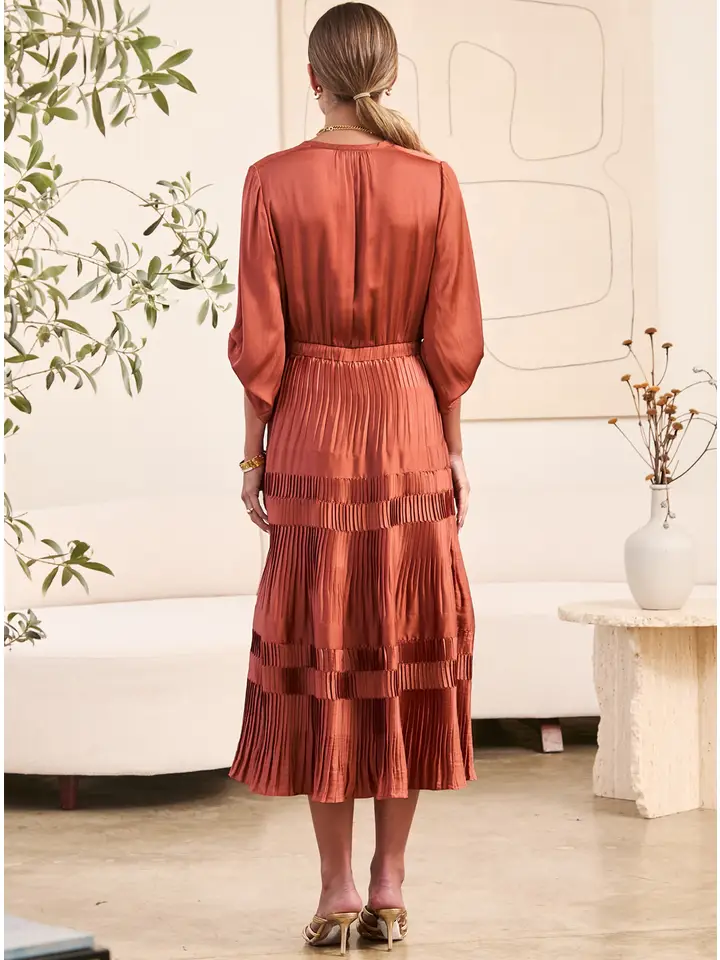 Vivian Satin Dress - Image 7