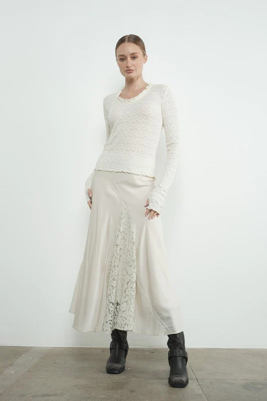 Savy Lace Slip Skirt