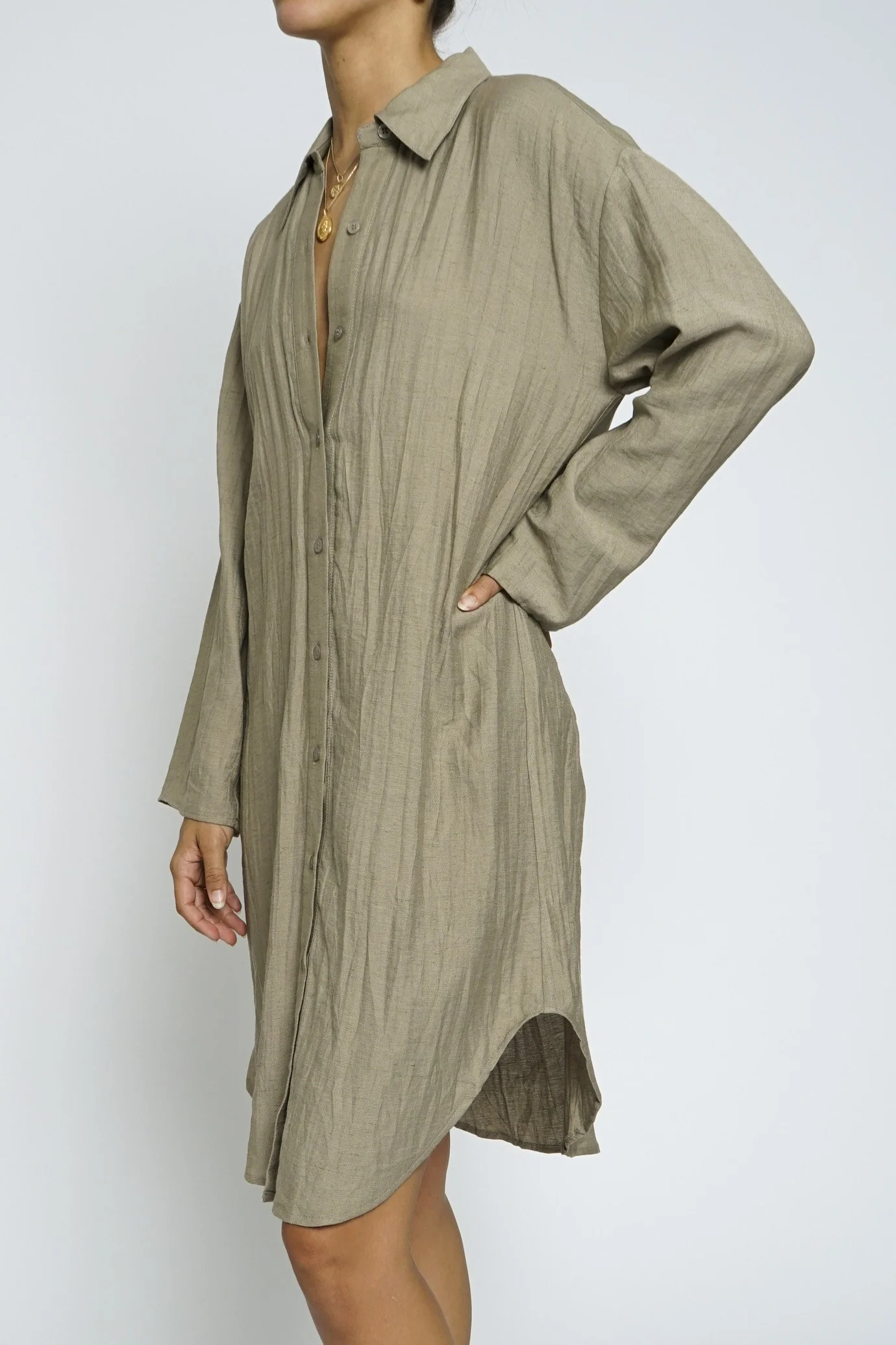 Serving Looks Shirt Dress - Image 3