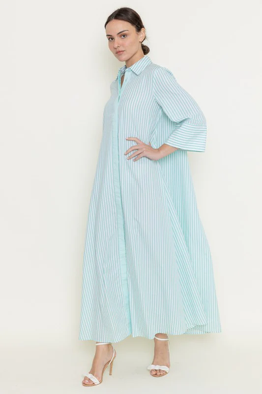 Getaway Striped Maxi Dress - Image 3