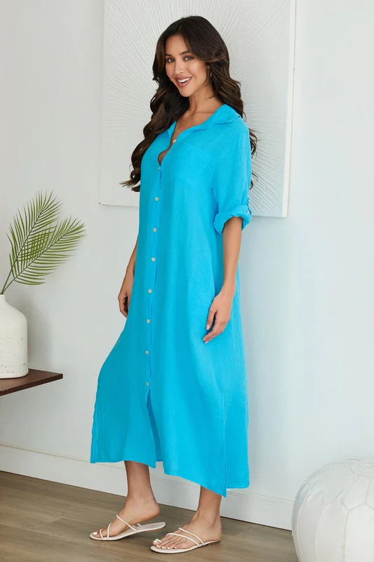 Sweet Escape Linen Dress - Image 10