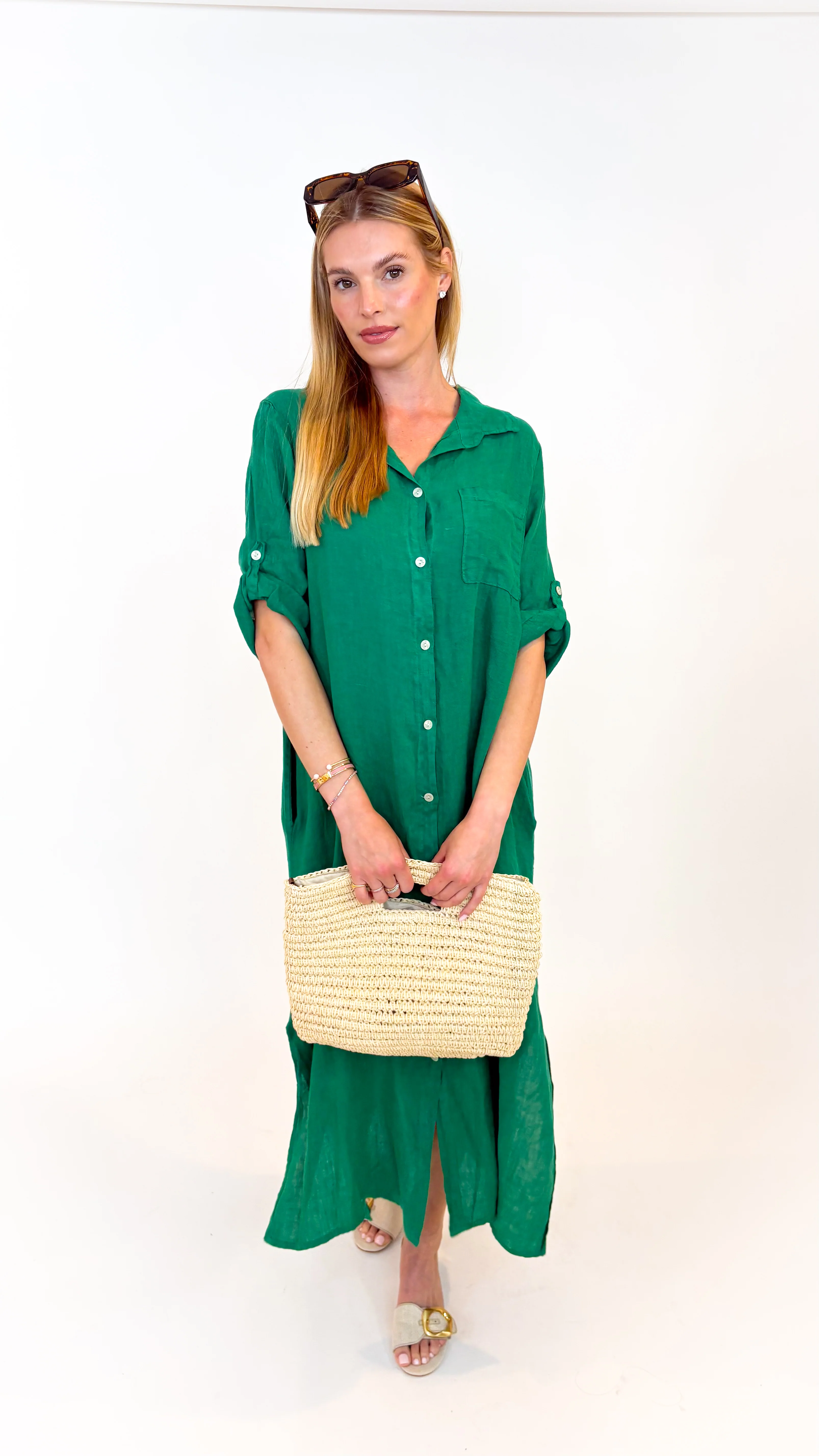 Sweet Escape Linen Dress - Image 11