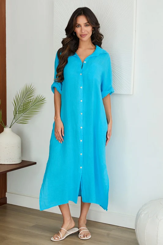 Sweet Escape Linen Dress - Image 3