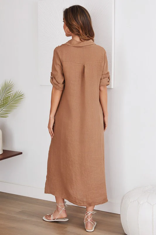 Sweet Escape Linen Dress - Image 6