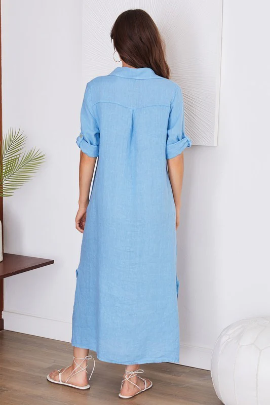 Sweet Escape Linen Dress - Image 7