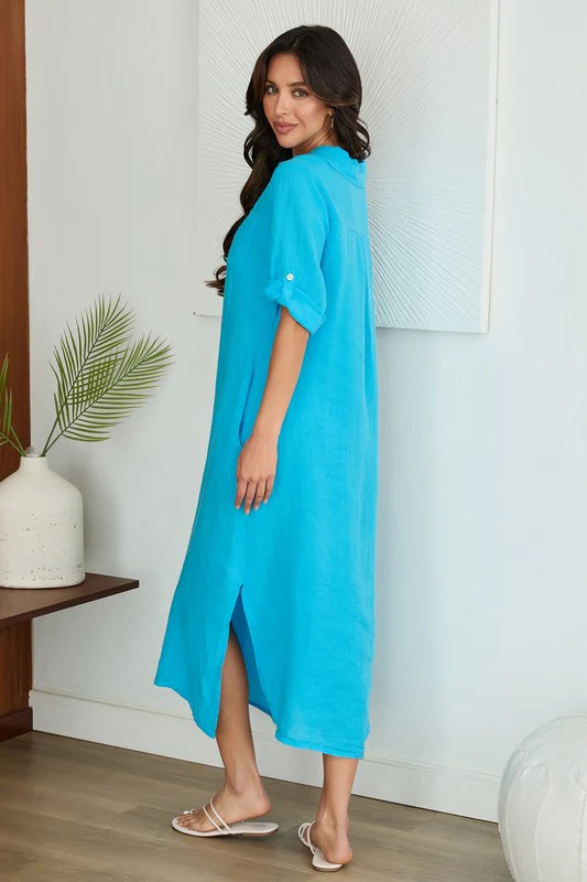 Sweet Escape Linen Dress - Image 9