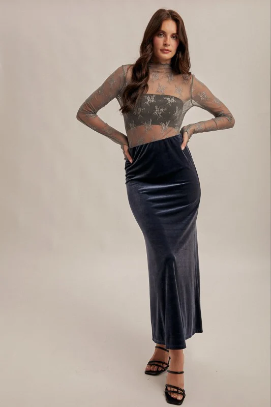 Veronica Velvet Skirt - Image 3