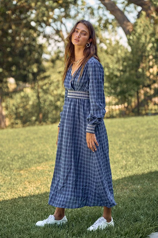 Virginia Plaid Maxi Dress - Image 2