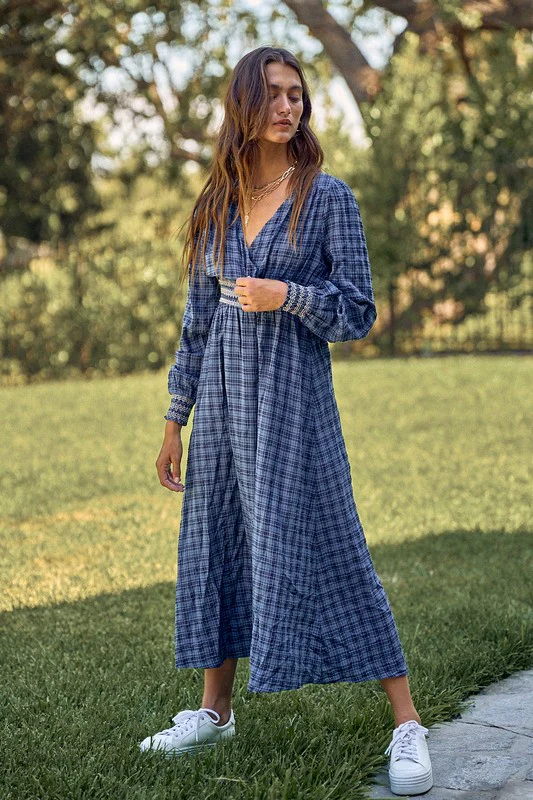 Virginia Plaid Maxi Dress - Image 4